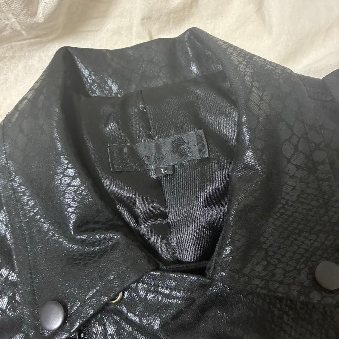 빈티지 크롭 라이더 자켓 상품이미지7