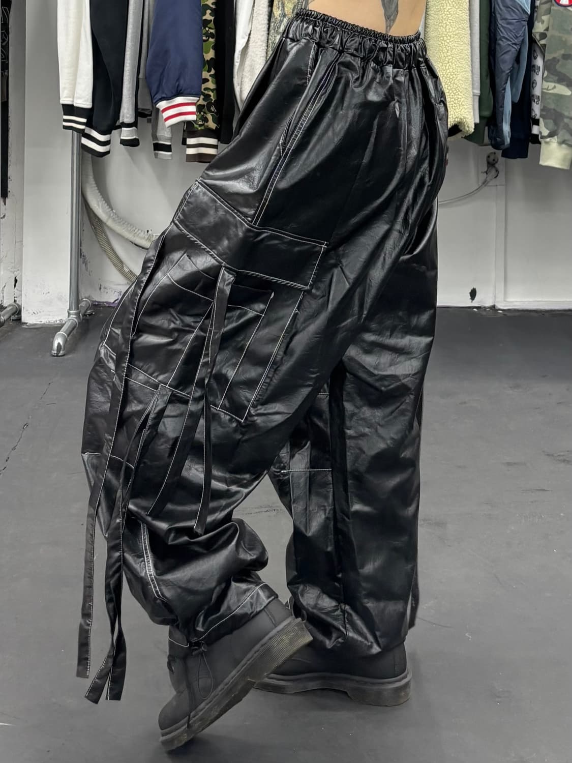 VTG 글로시 밴딩 카고팬츠 상품이미지3