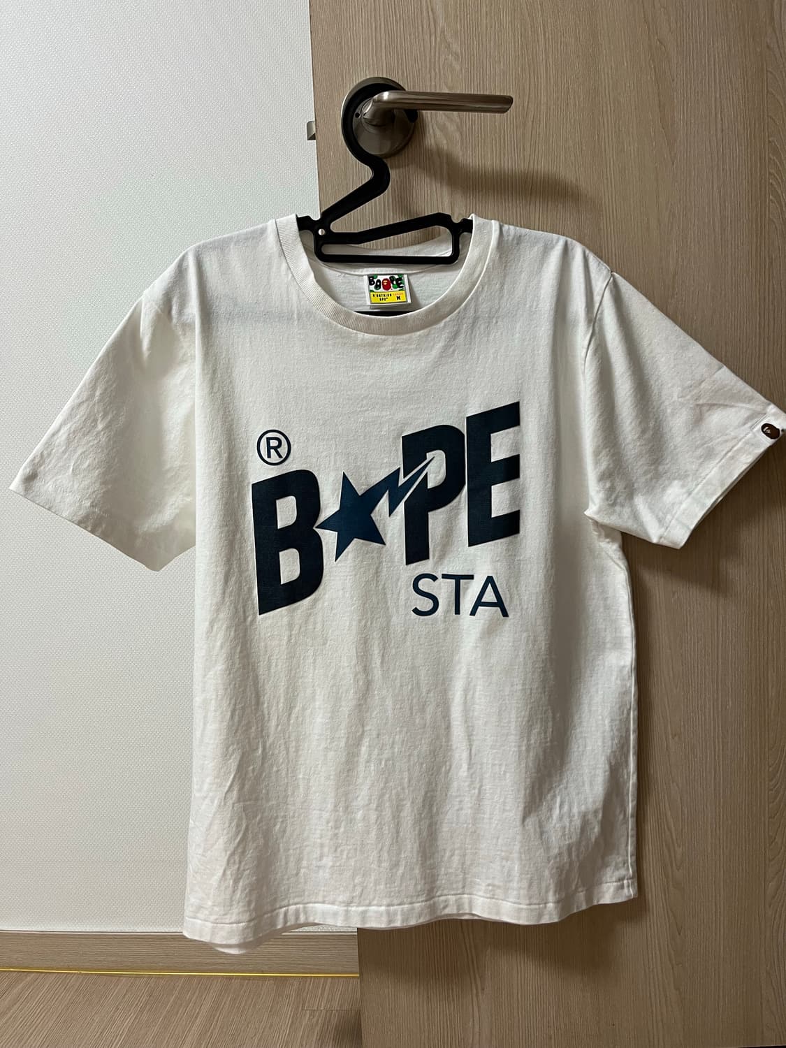 베이프 스타 데님 반팔티 상품이미지1