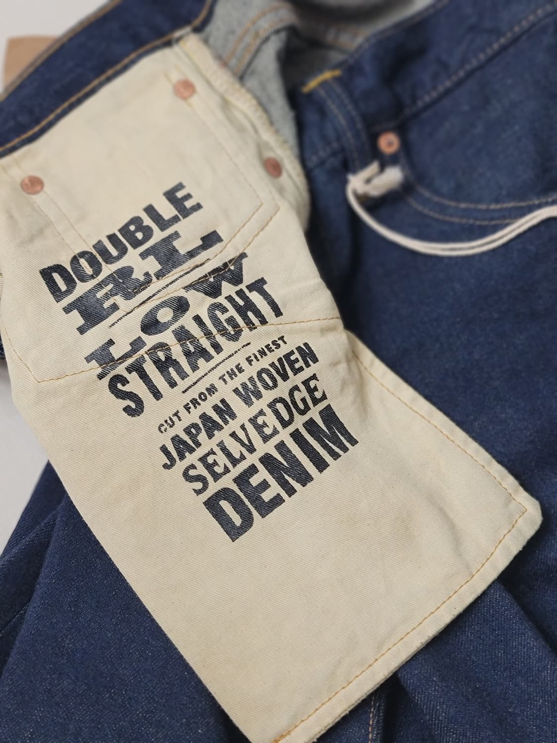 더블알엘 RRL 로우스트레이트 셀비지진(원워시) 상품이미지4