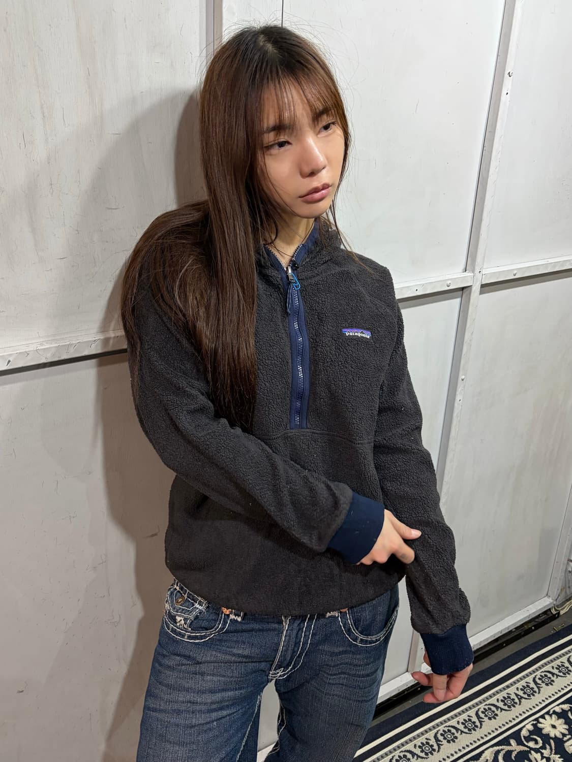 PATAGONIA charcol fleece hoodie 상품이미지1