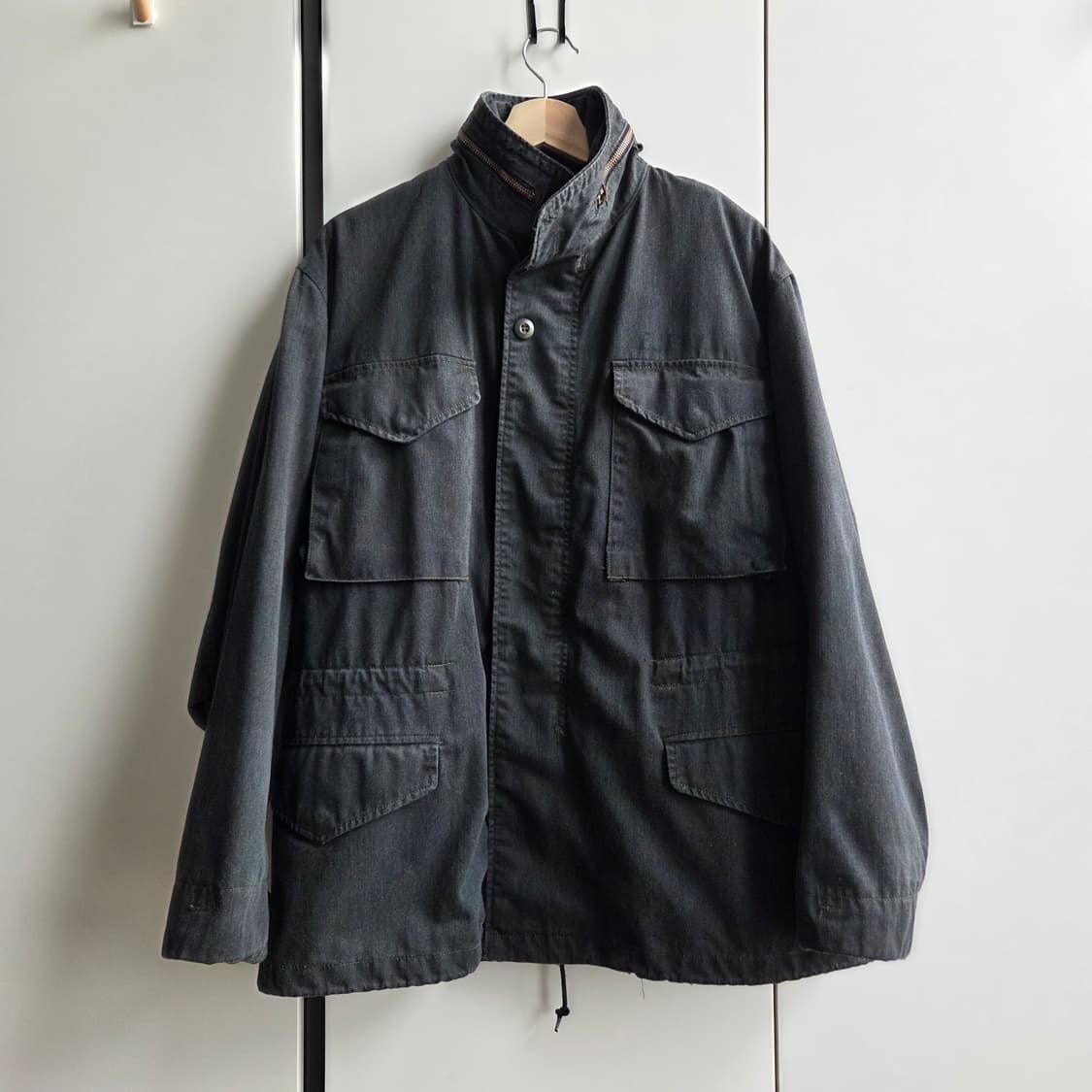 M65 필드자켓 블랙 염색개체 M-R 상품이미지1