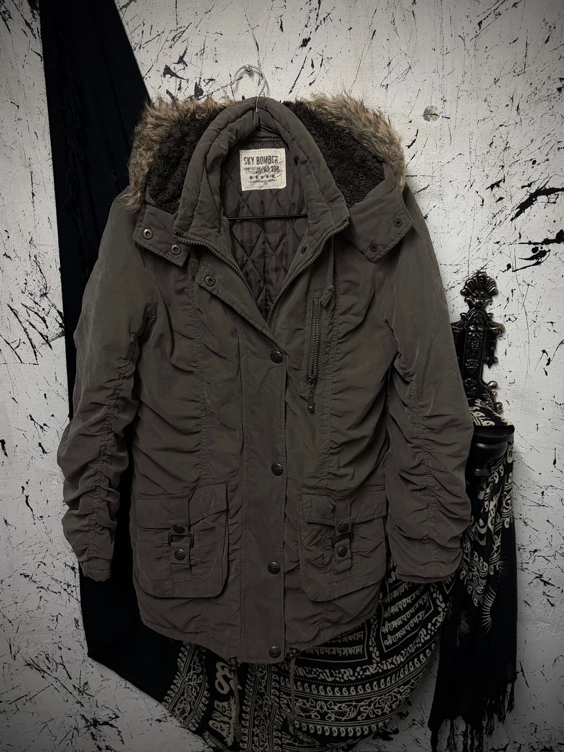 Khaki vintage jacket 상품이미지1