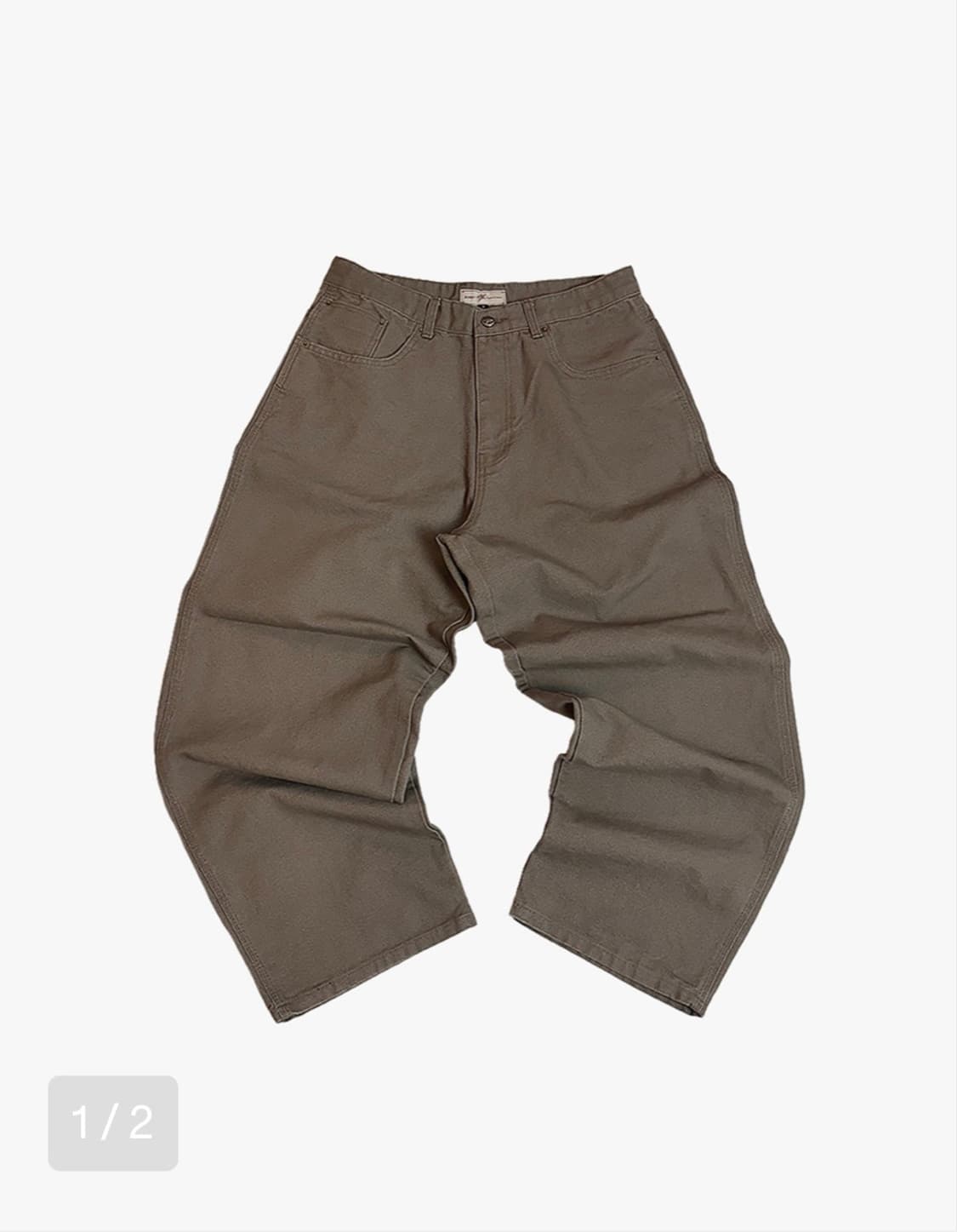 [2.3] 아오이로 더 데스오브크롬 크라운 워크 팬츠 워시드 브라운 레드 상품이미지2