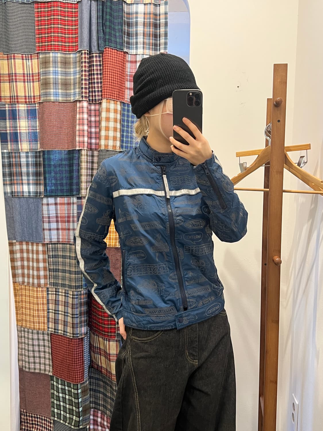 히스테릭글래머 블루 프린팅 바람막이 상품이미지1