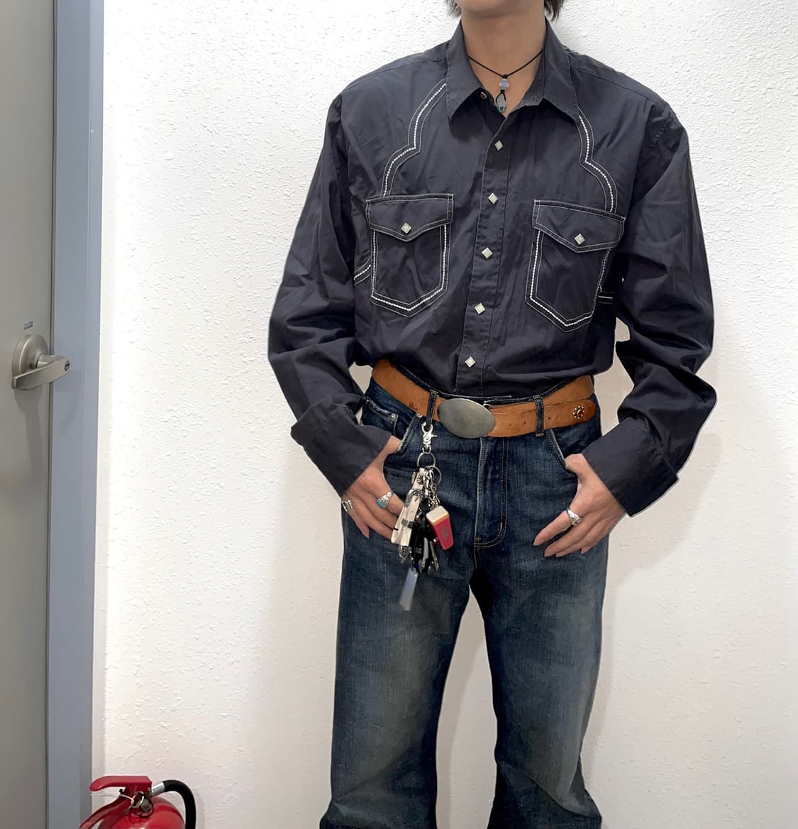 ariat 스티치디테일 웨스턴셔츠 상품이미지1