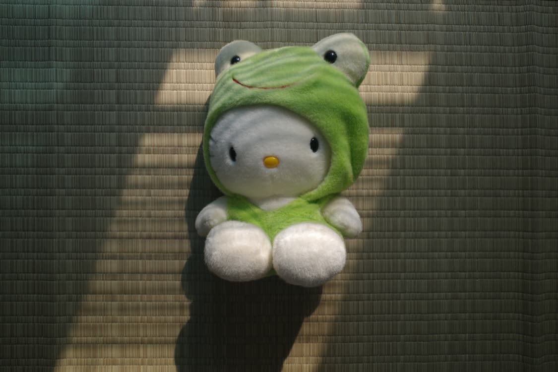 고전 헬로키티 개구리 봉제 인형 상품이미지1