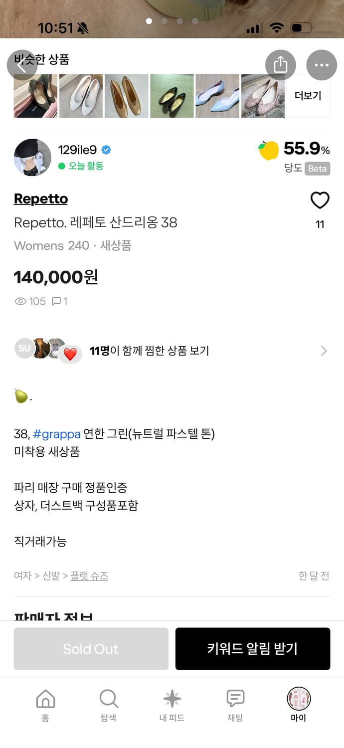 Repetto 레페토 산드리옹 38 상품이미지3