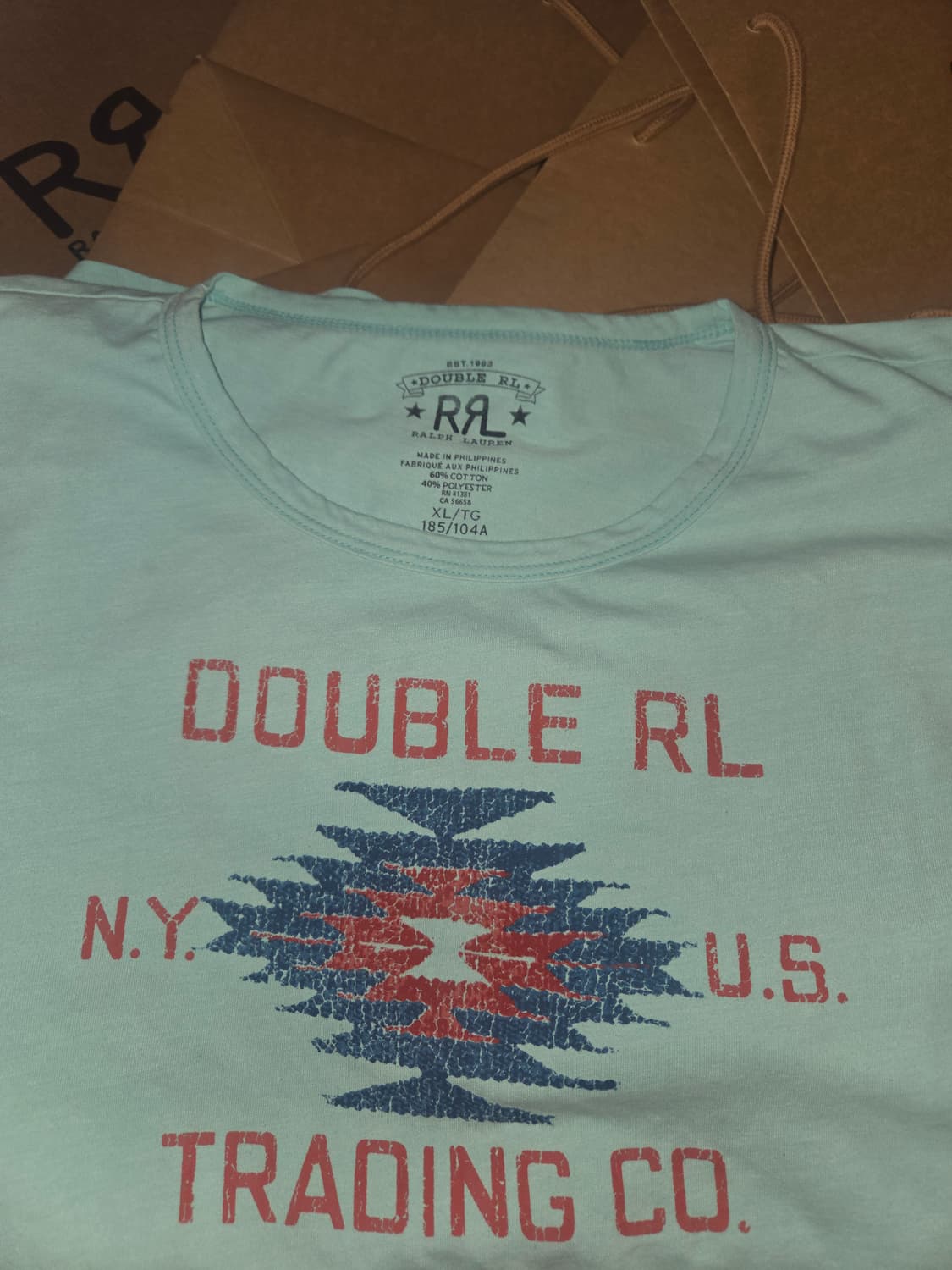 RRL 민트색 나바호 반팔티 더블알엘 XL 상품이미지2