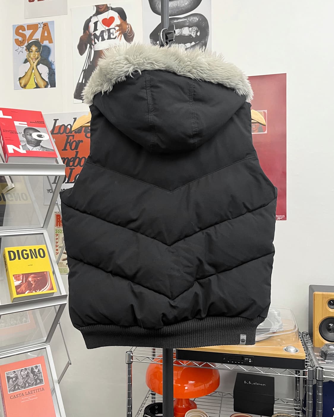 아디다스 x 미시 엘리엇 00s 퍼 패딩 베스트 상품이미지7