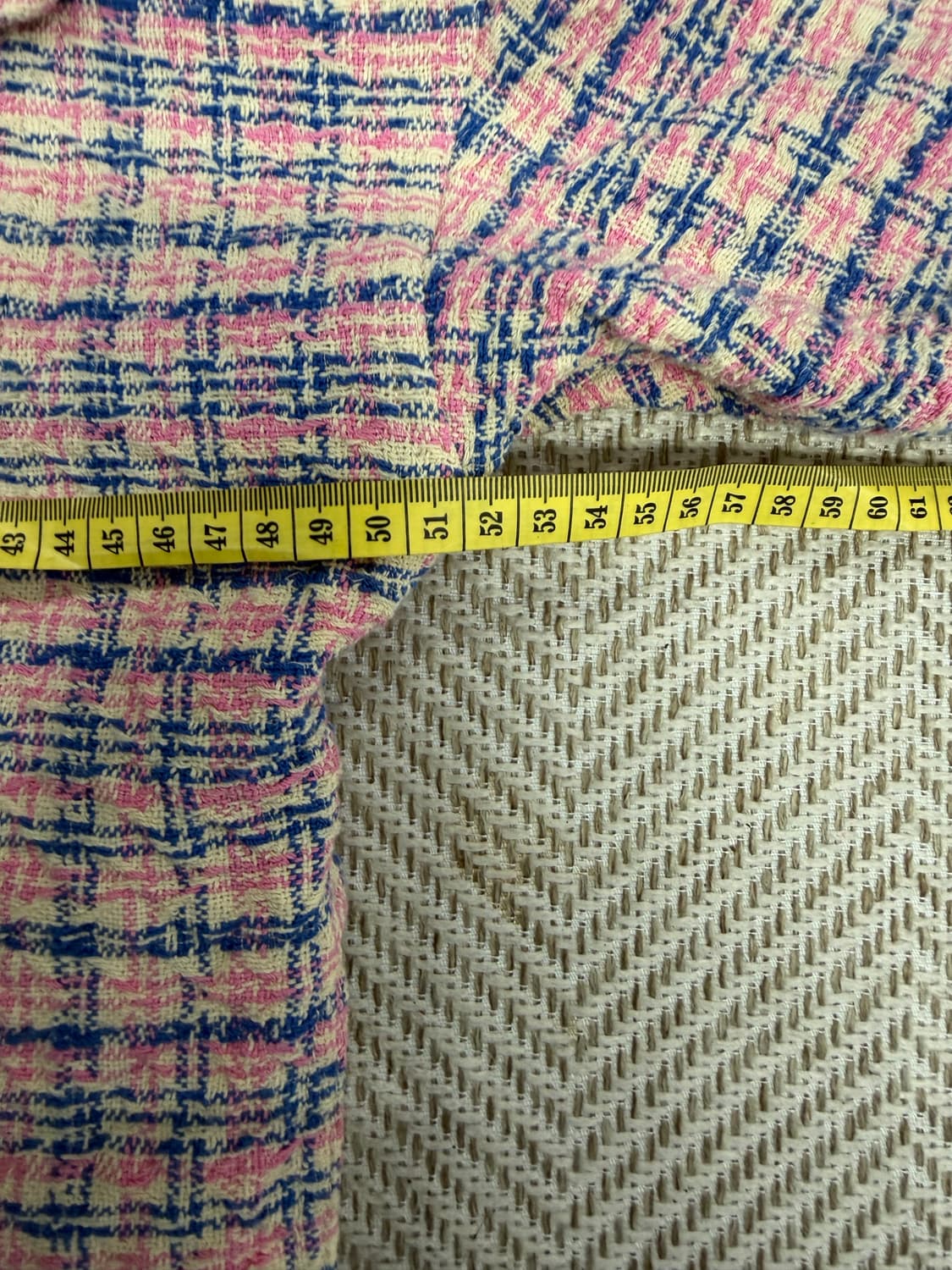 정품) SYSTEM 시스템 한섬 핑크 체크 트위드 자켓 88 상품이미지9