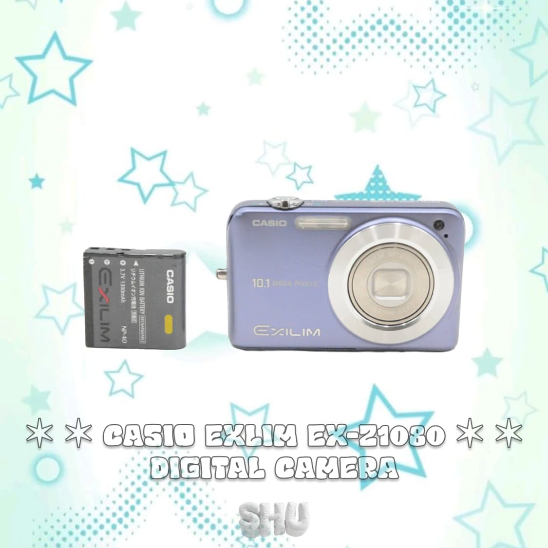 카시오 엑슬림 EX-Z1080 빈티지 디카 블루 상품이미지2