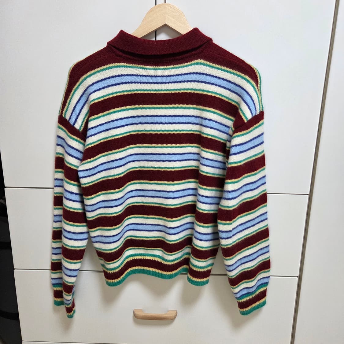 (실착1회) 카라 스트라이프 니트 상품이미지2