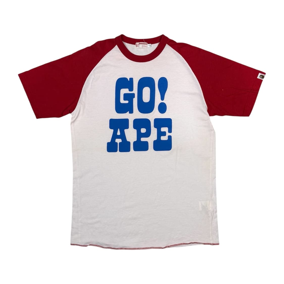 니고 시절 진짜 베이프 go ape 라글란 반팔 티셔츠 상품이미지1