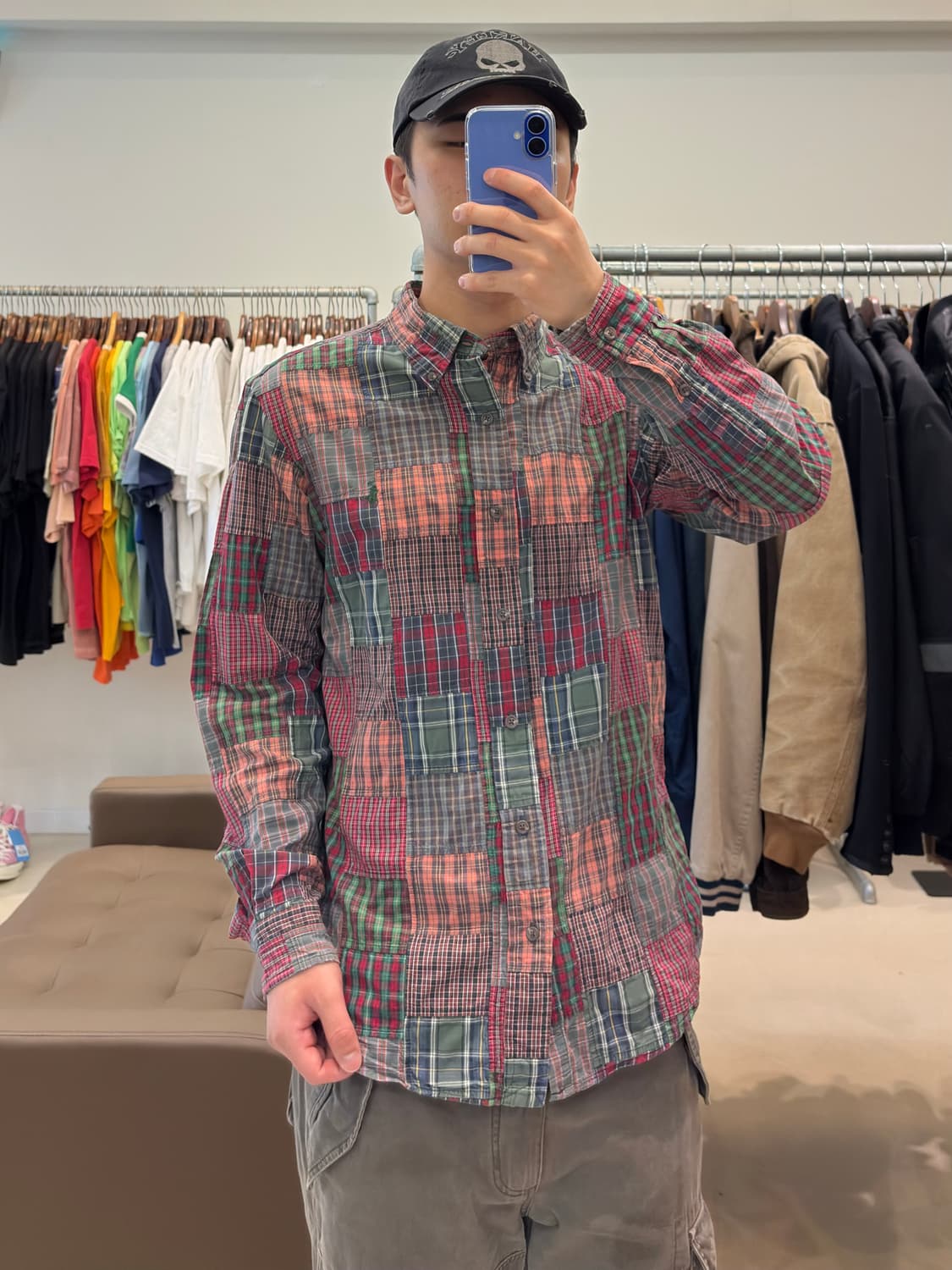 폴로 랄프로렌 마드라스 패치워크 셔츠 상품이미지8