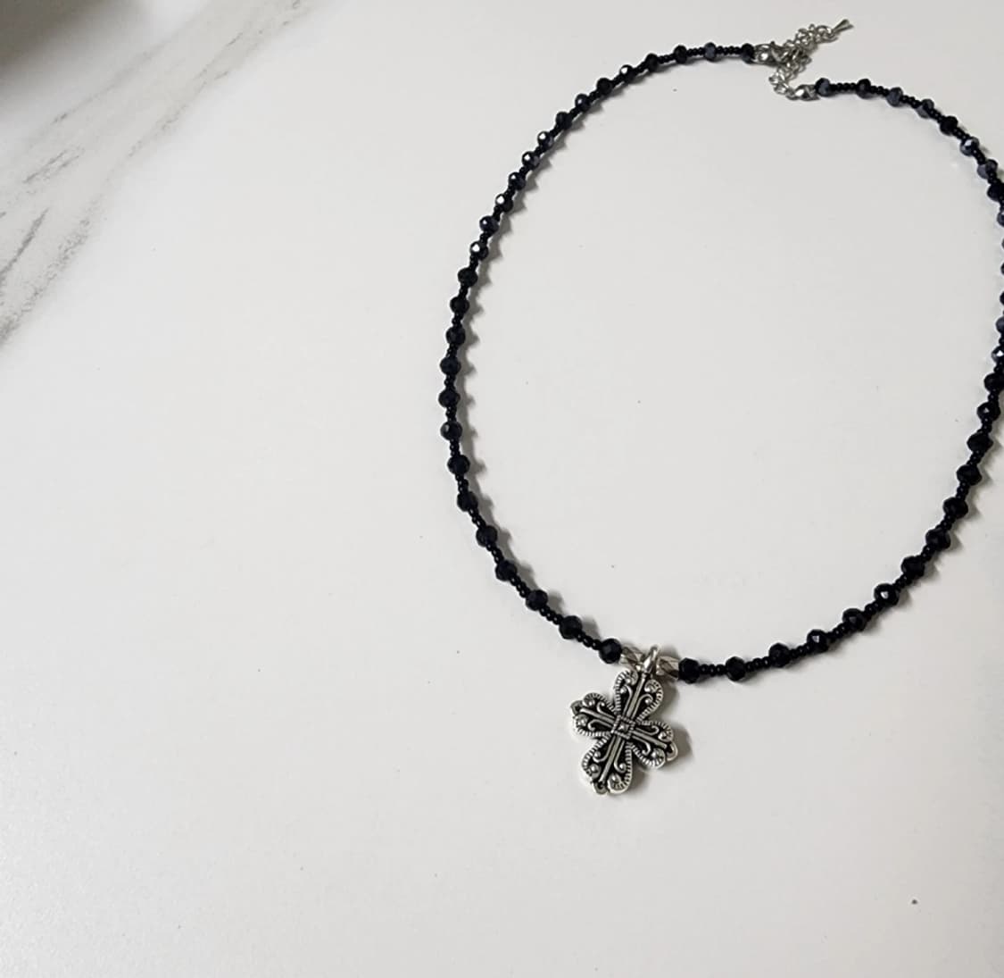 빈티지 십자가 목걸이 상품이미지3
