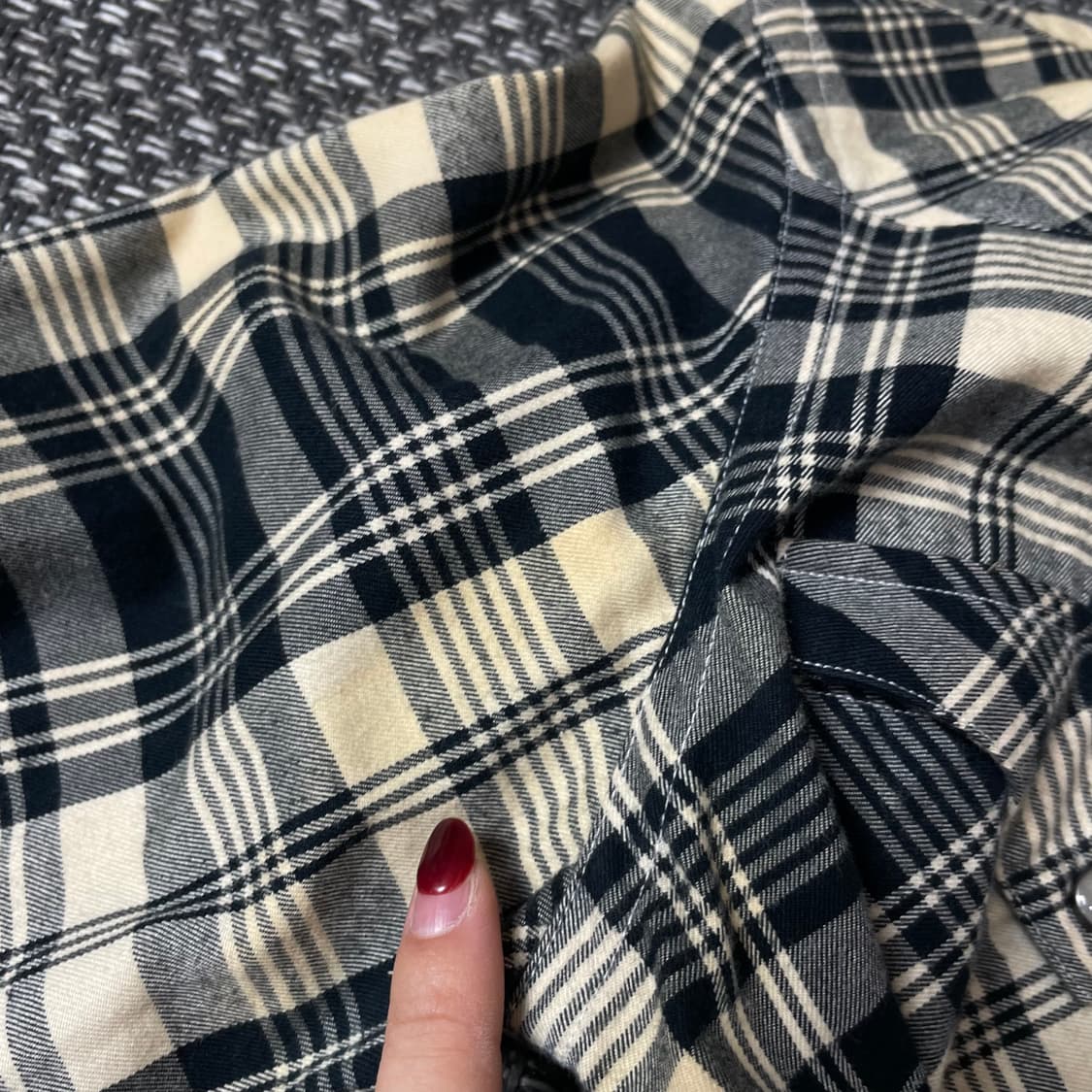 폴로 랄프로렌 블랙 베이지 체크 투포켓 긴팔 셔츠 6 상품이미지6