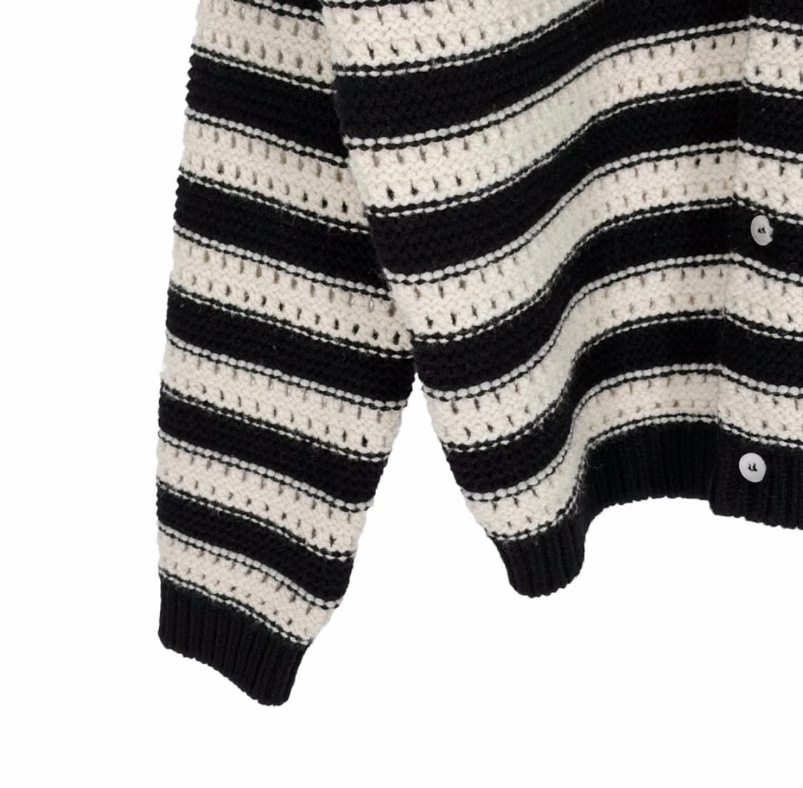 [L] STU 에스티유 남성 울 카라 스프라이트 가디건 블랙 상품이미지7