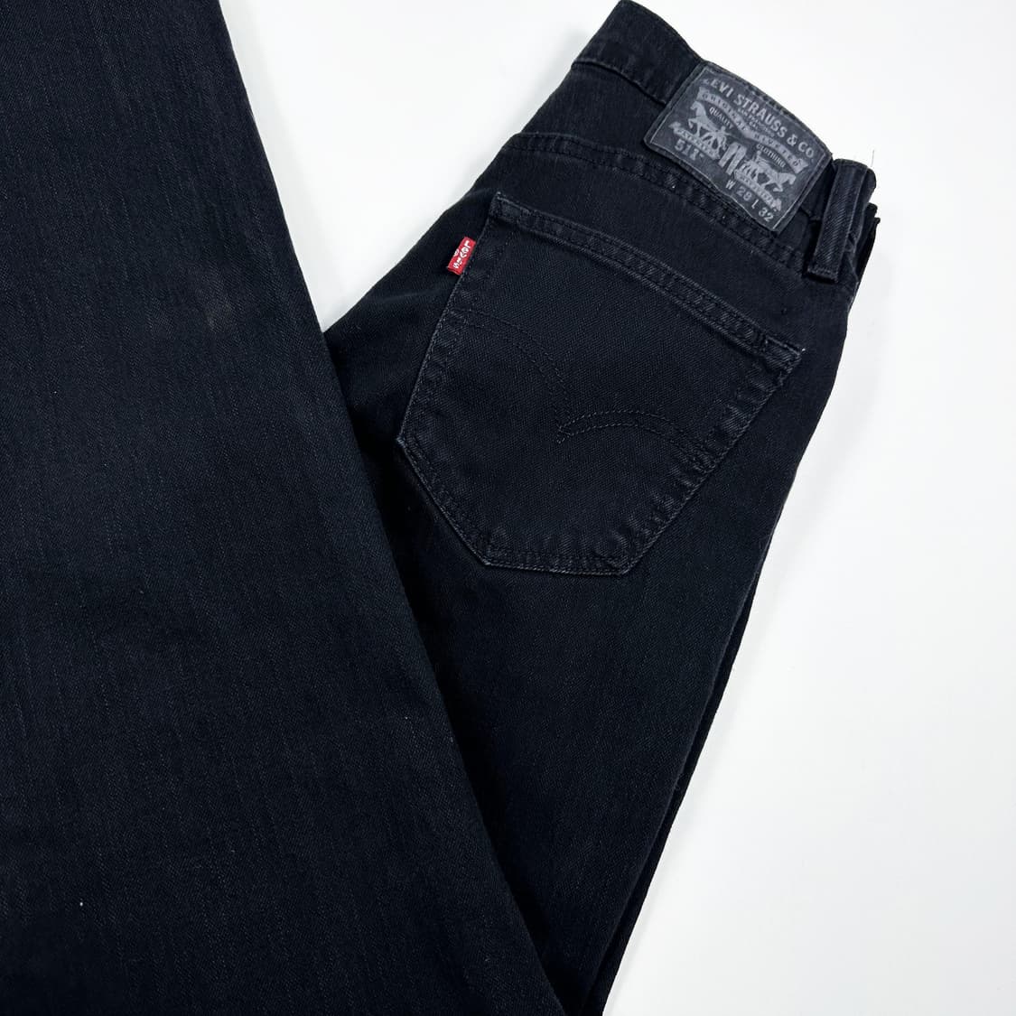 리바이스 511 오리지널 흑청 블랙진 데님 팬츠 (28인치) 상품이미지1