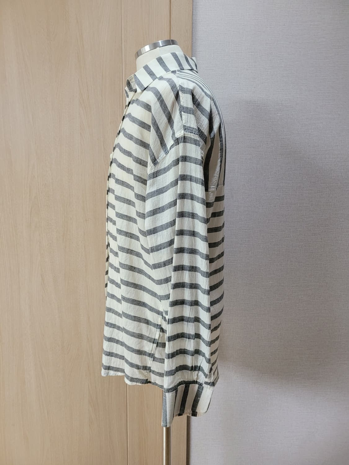 잭앤질 Jack&Jill 남자 스트라이프 셔츠 110 그레이 상품이미지5