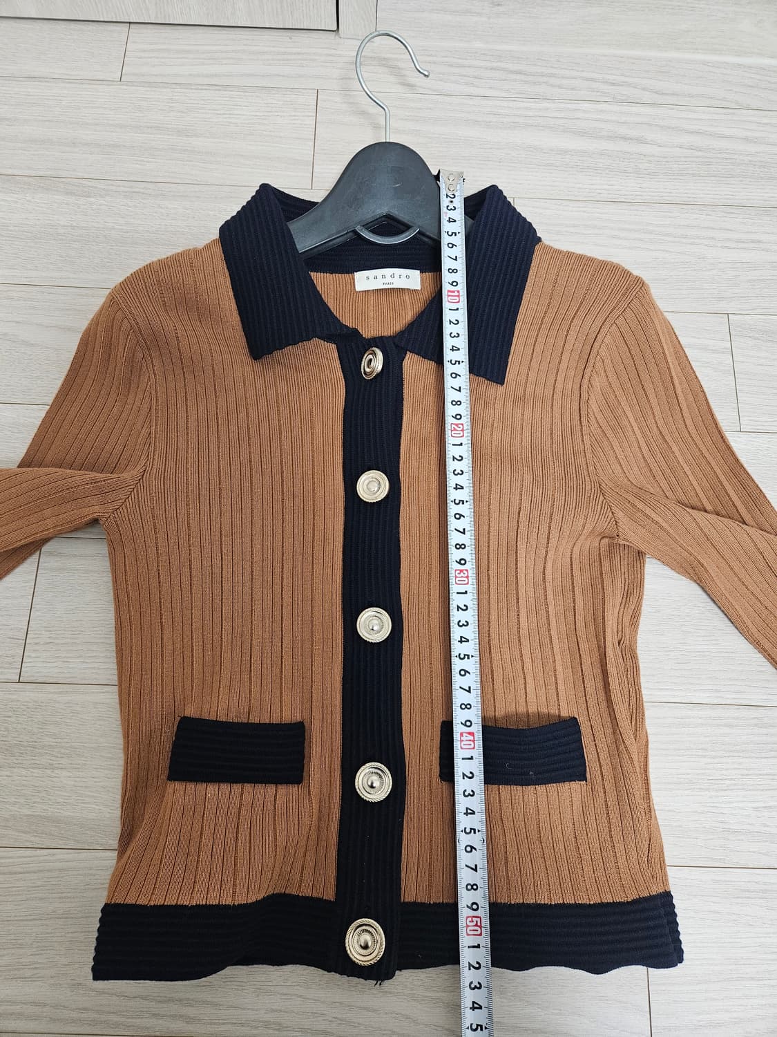 산드로(Sandro) 배색 포인트 가디건 (43/55) 상품이미지5