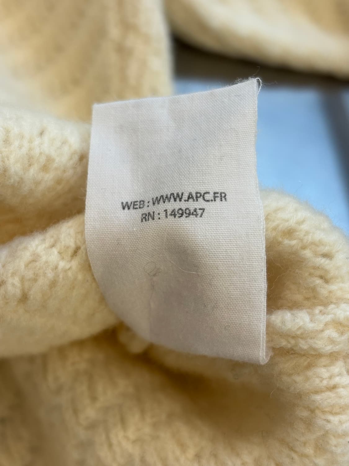 아페쎄 울 텍스쳐드 크롭 니트 상품이미지5