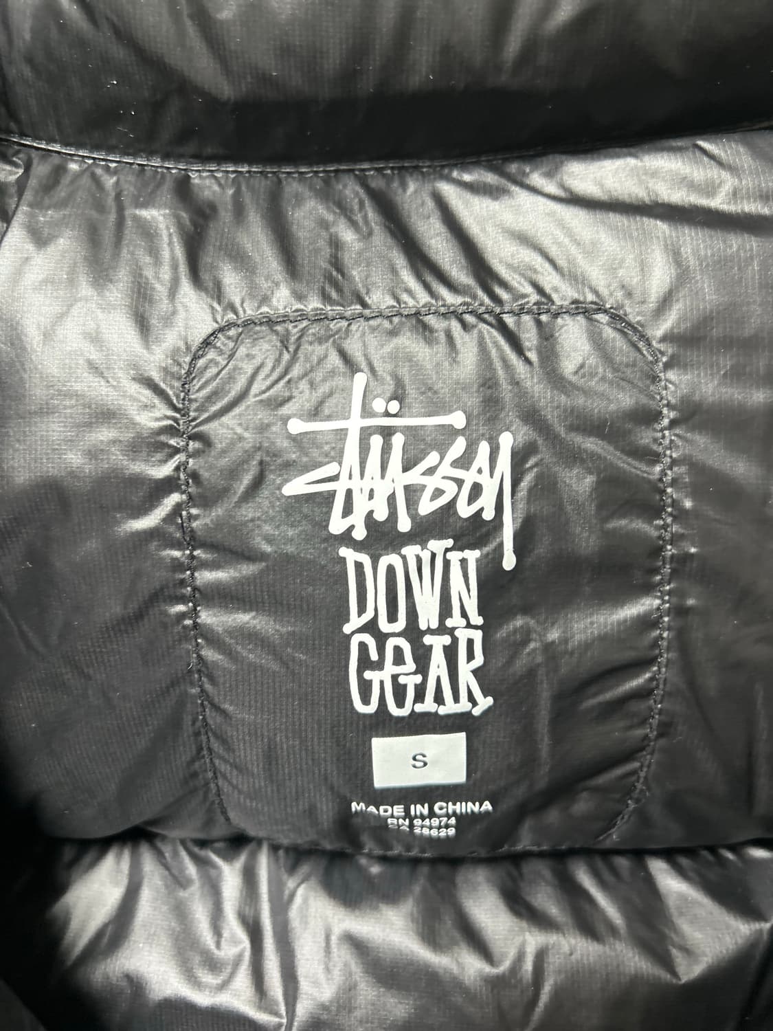 스투시 마이크로 립스탑 다운 자켓 제트 블랙 상품이미지3