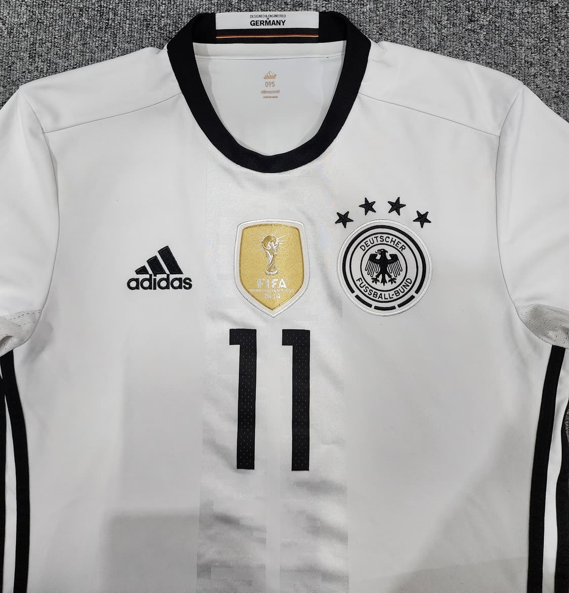 아디다스 독일 국가대표 마르코 로이스 11번 축구 유니폼 반팔져지 95 상품이미지3