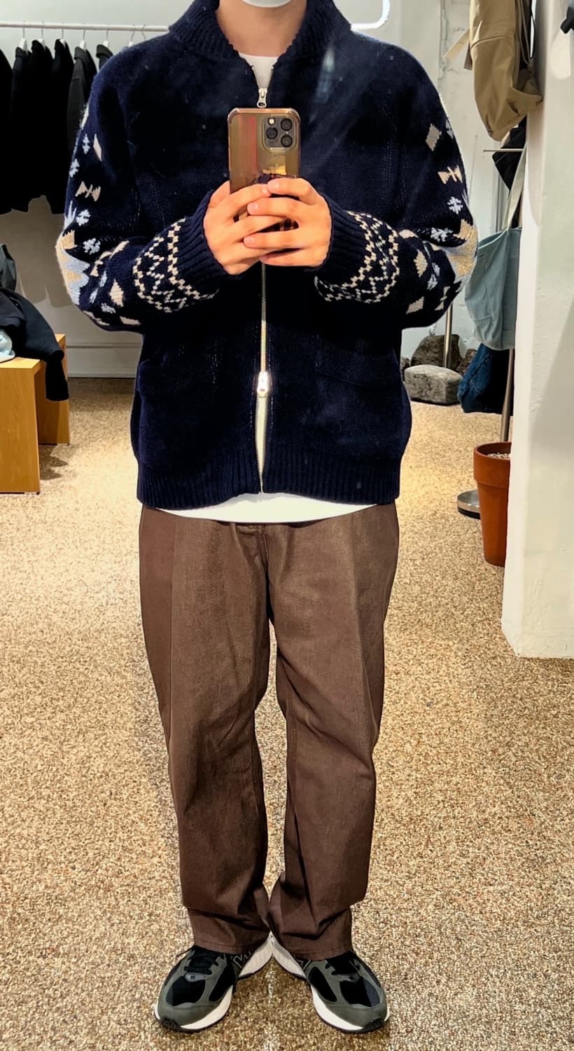 Horlisun 홀이선 쿠스코 코위찬 가디건 네이비 M 상품이미지5