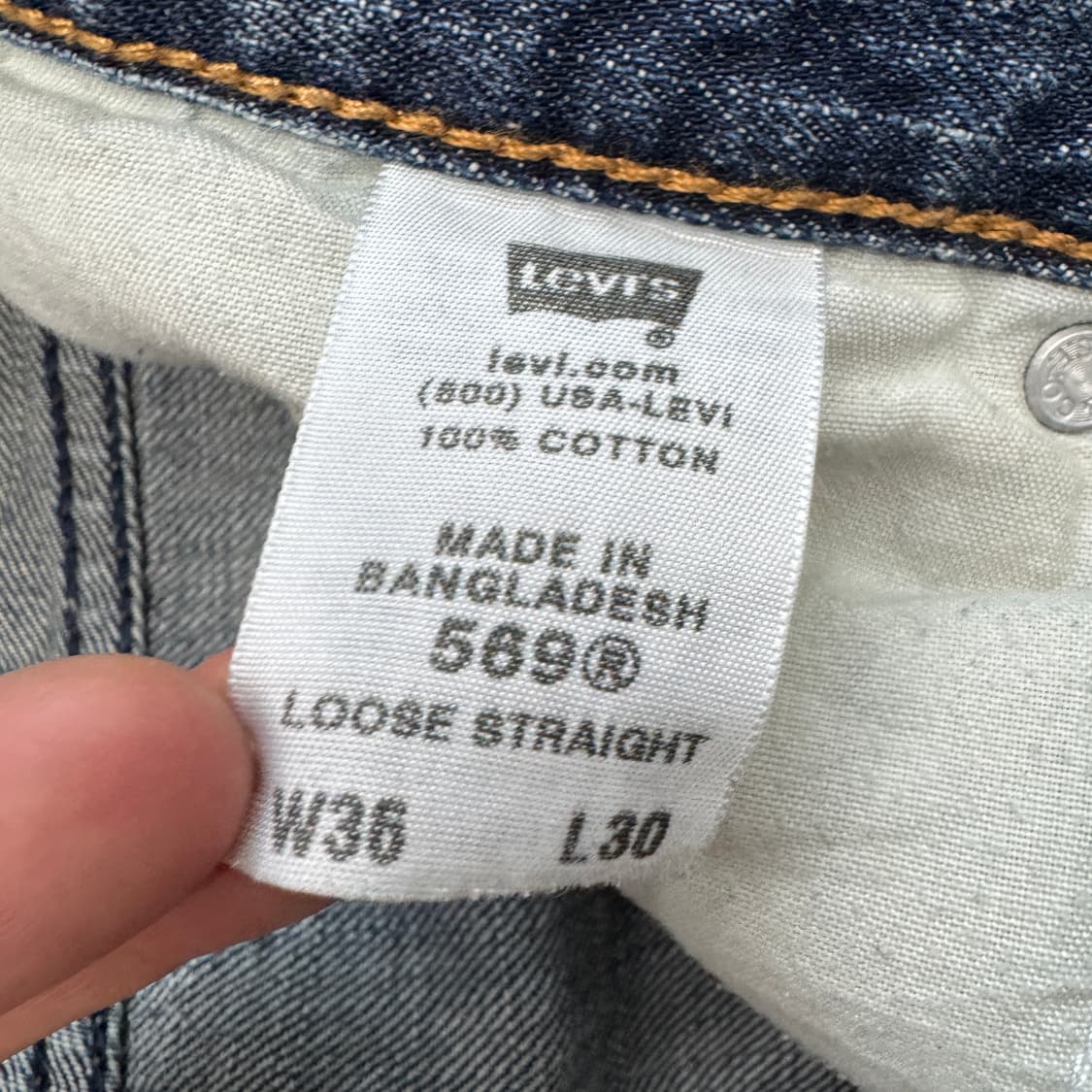 리바이스 00s 569 새깅 와이드 스케이터 데님팬츠 상품이미지10