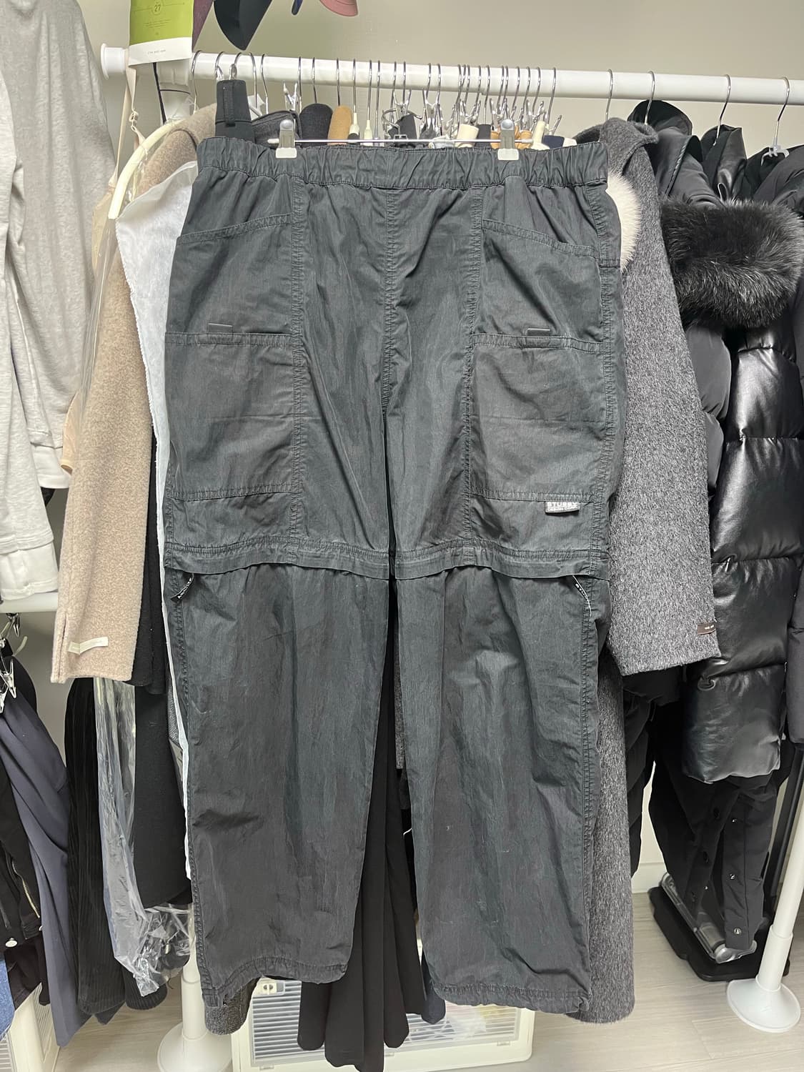 스투시 NYCO 컨버터블 팬츠 블랙 34사이즈 상품이미지4