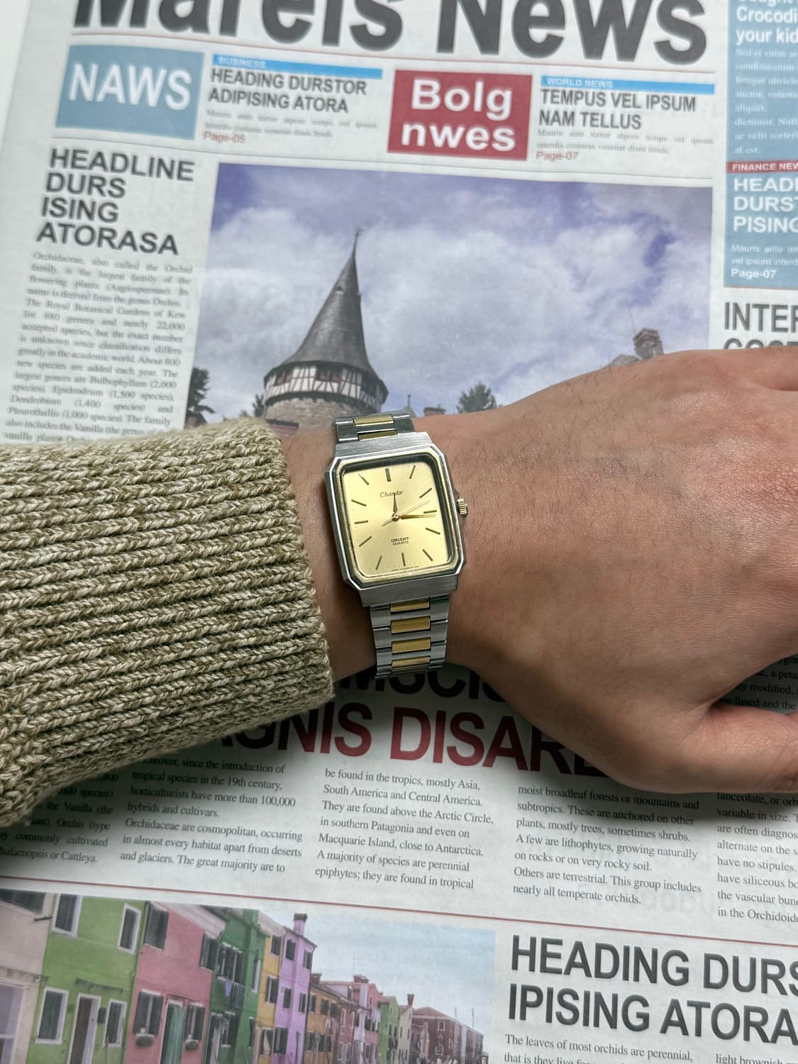 Orient 오리엔트 Chandor 샹도르 스퀘어 콤비 상품이미지6