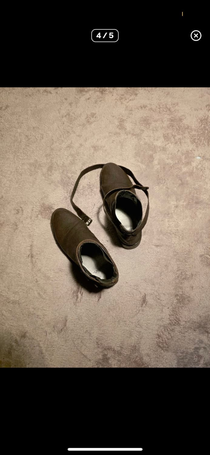 빈티지 브라운 스트랩 레더 부츠 245 상품이미지4