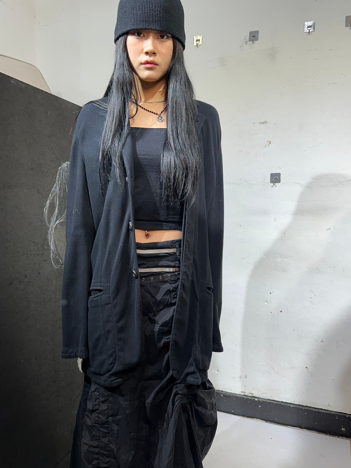 아르마니 엠포리오 블랙 롱 가디건 자켓 L 상품이미지4