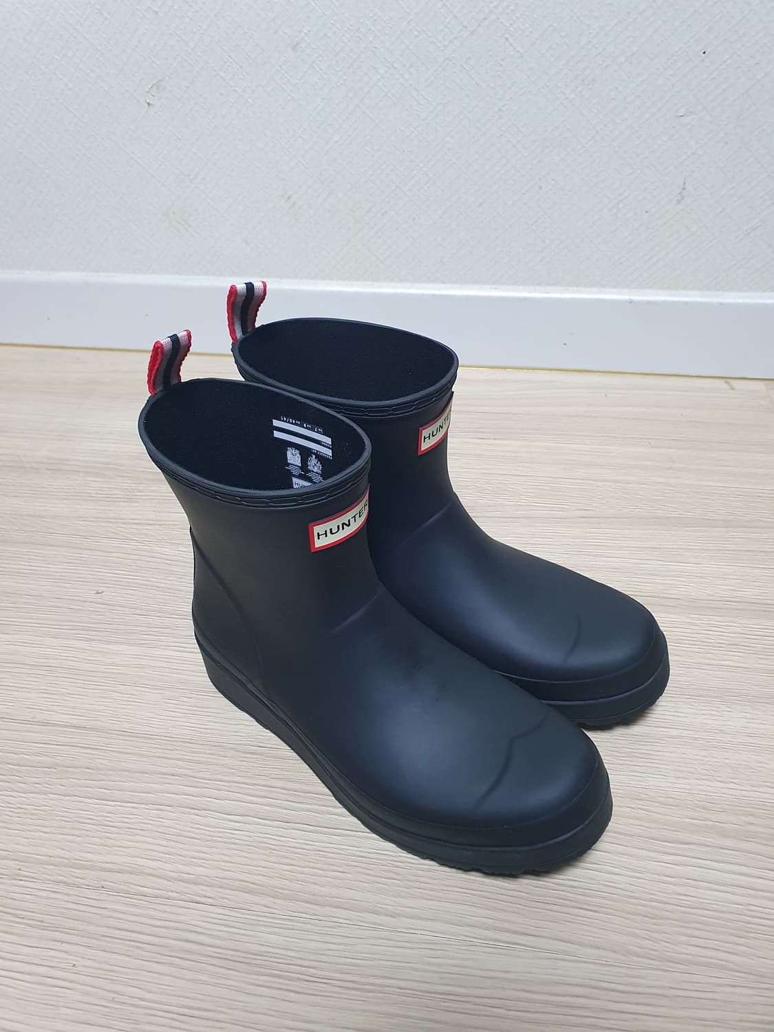 헌터 레인부츠 블랙 숏 부츠 255~60 상품이미지2