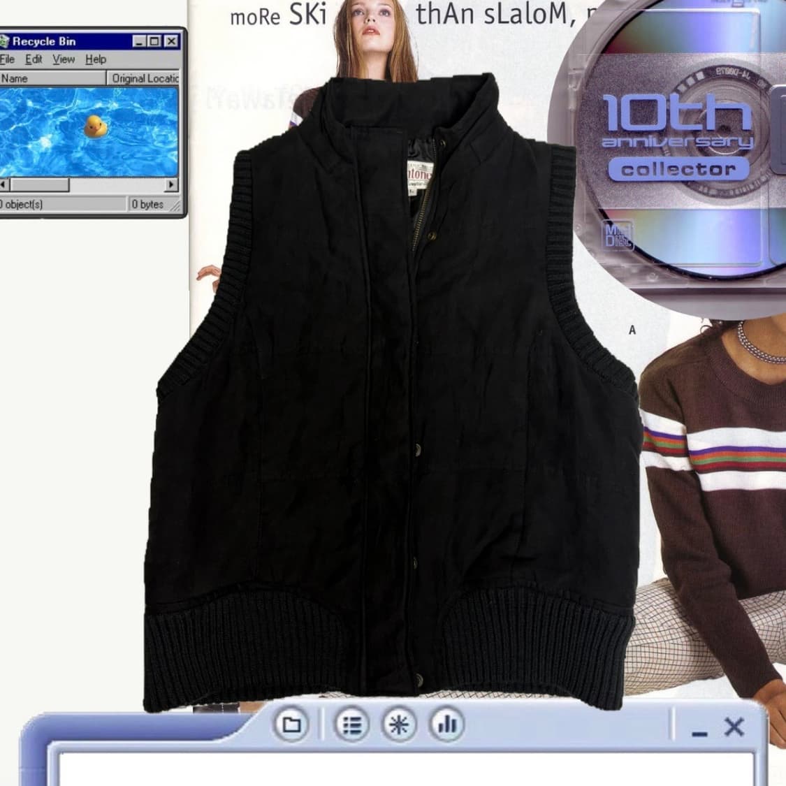 Vintage 패딩 베스트 상품이미지1