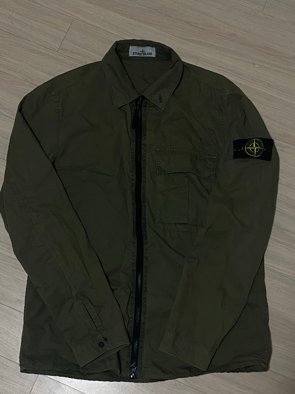 스톤아일랜드 오버셔츠 카키 상품이미지1