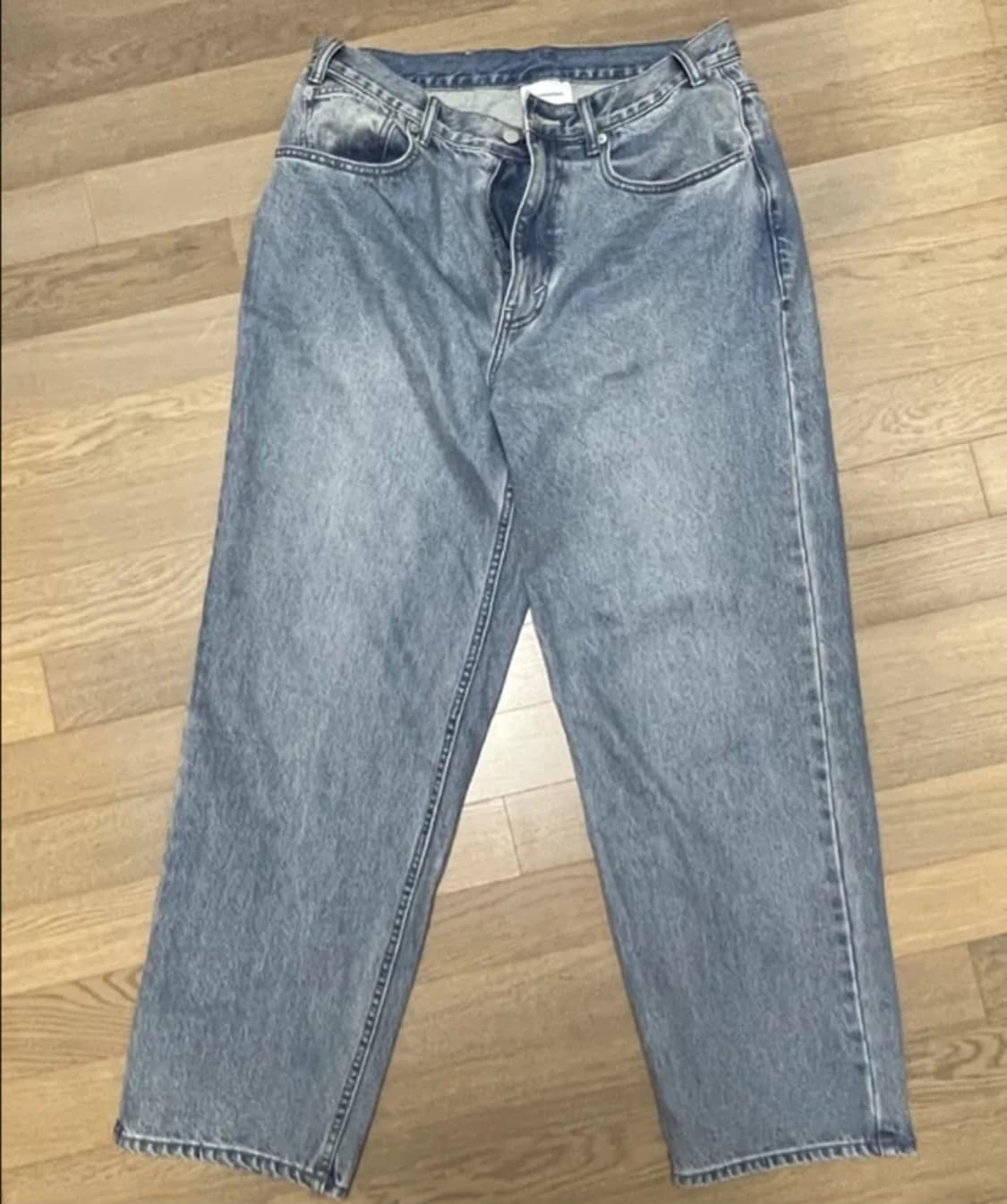 (새상품 L) 디스이즈네버댓 릴랙스드 진 데님 팬츠 워시드 블루 연청 상품이미지5