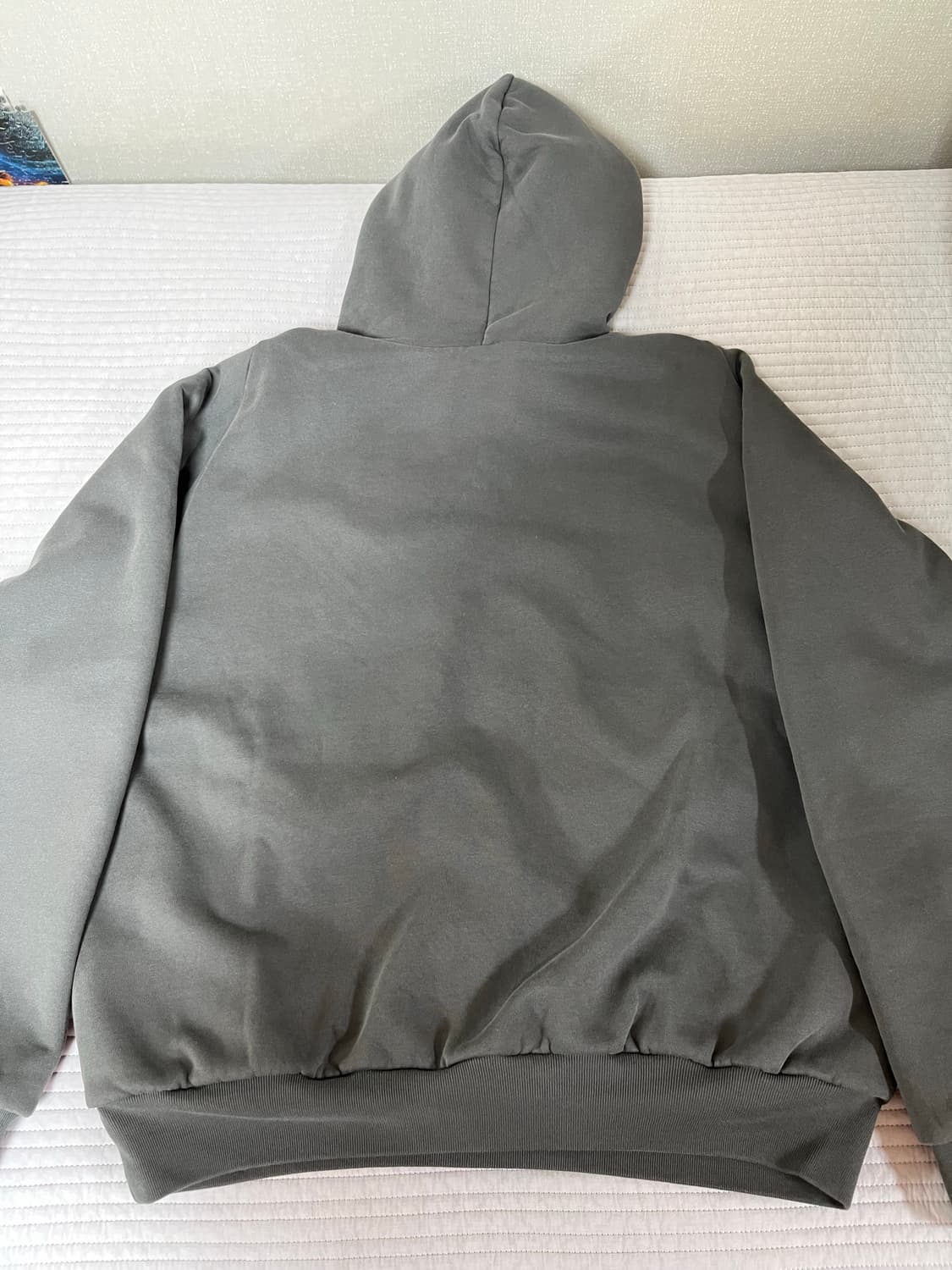 이지 갭 로고 슈렁큰 후디 블랙 상품이미지3