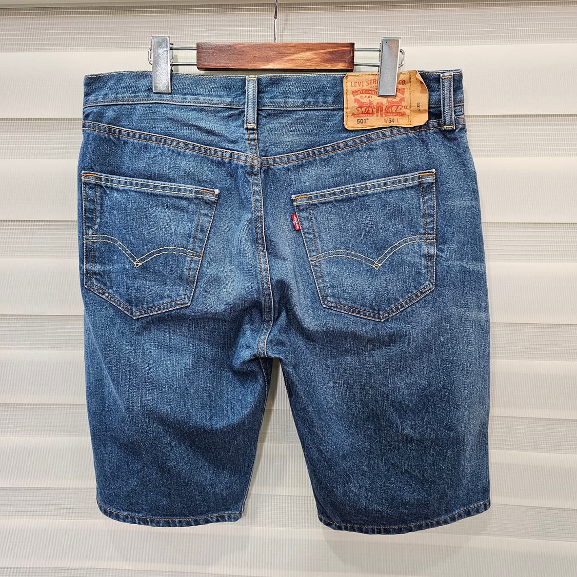리바이스 501 데님 반바지- 34사이즈 상품이미지1