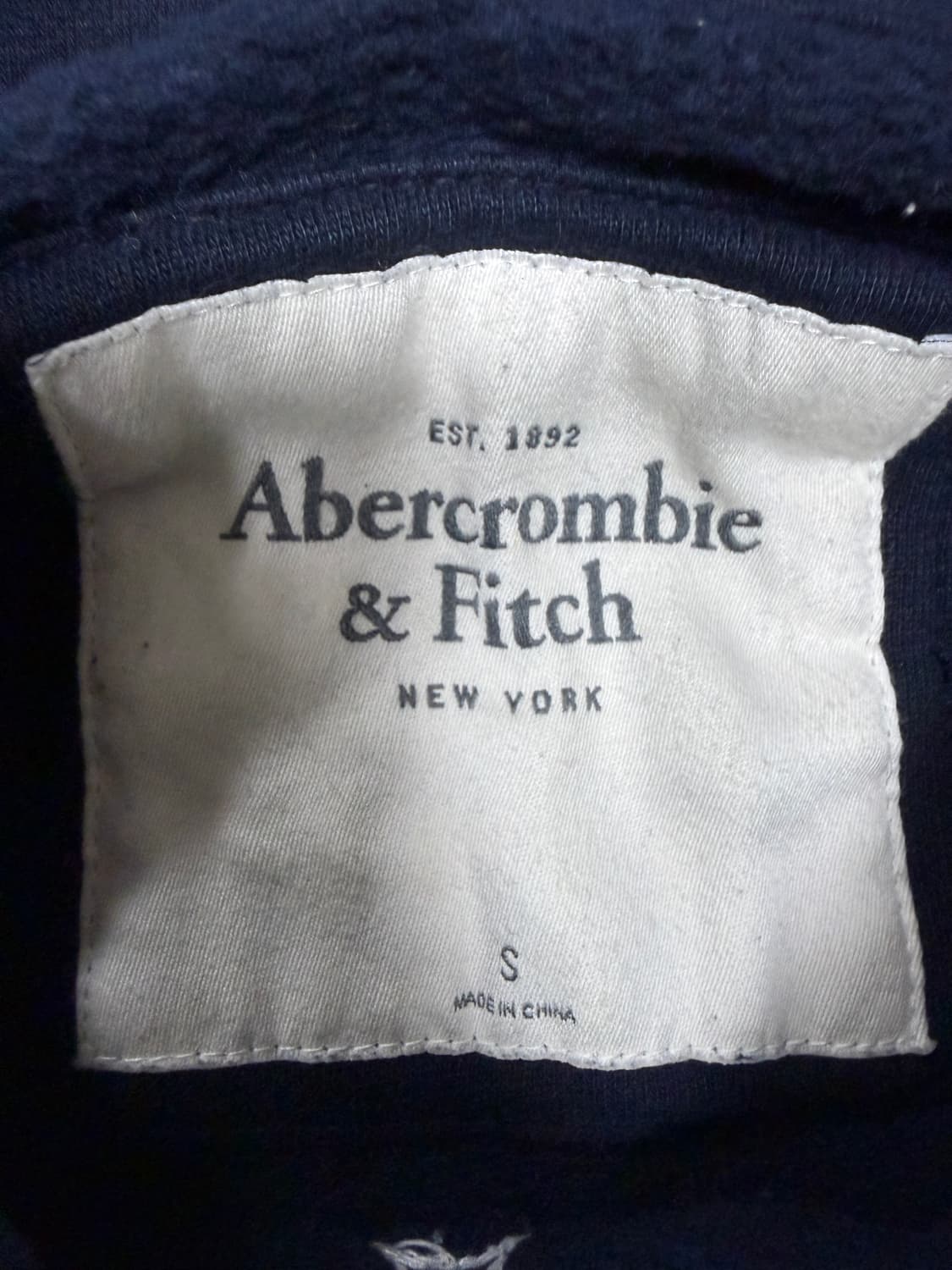 아베크롬비 네이비 후드집업 s 상품이미지3