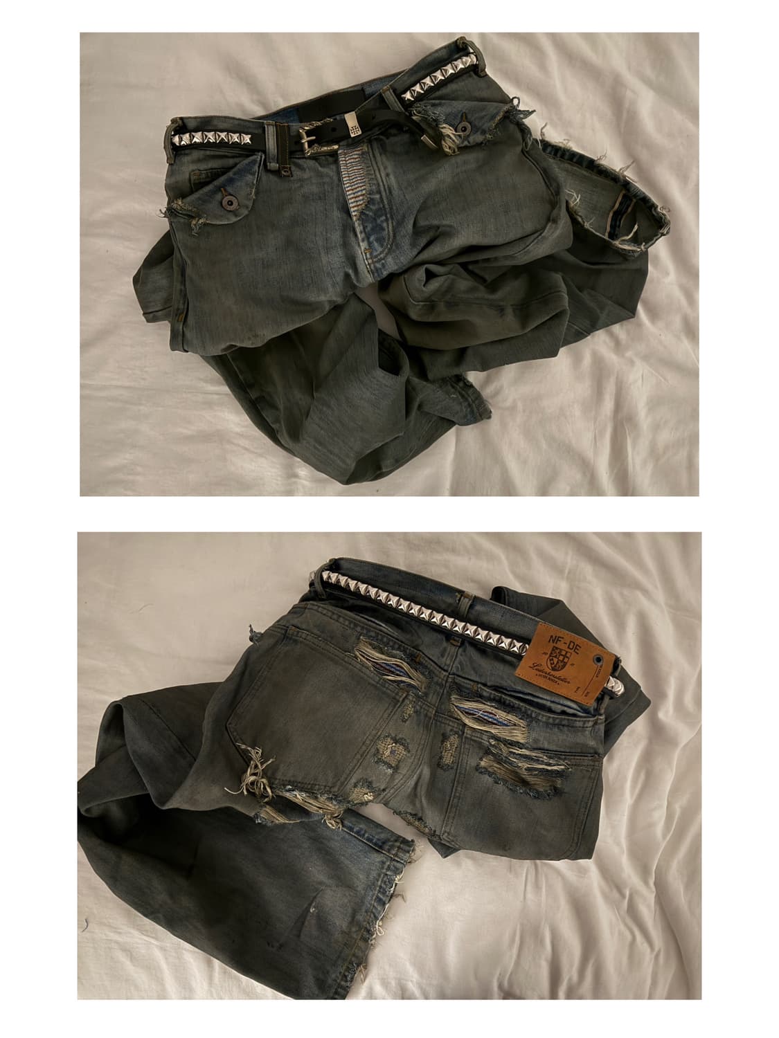 노페이스스튜디오 리워크드 셀비지 부츠컷 사이즈S 상품이미지4