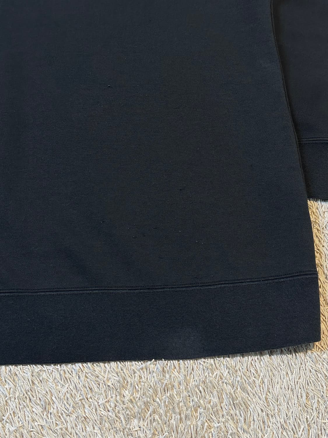 아디다스 ADIDAS 파이어버드 센터로고 스포티 맨투맨 블랙 상품이미지5