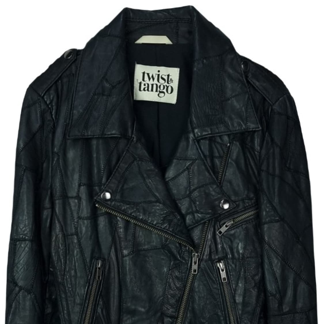 빈티지 그런지 리얼 쉽스킨 양가죽 라이더 레더 자켓 M16644 상품이미지4