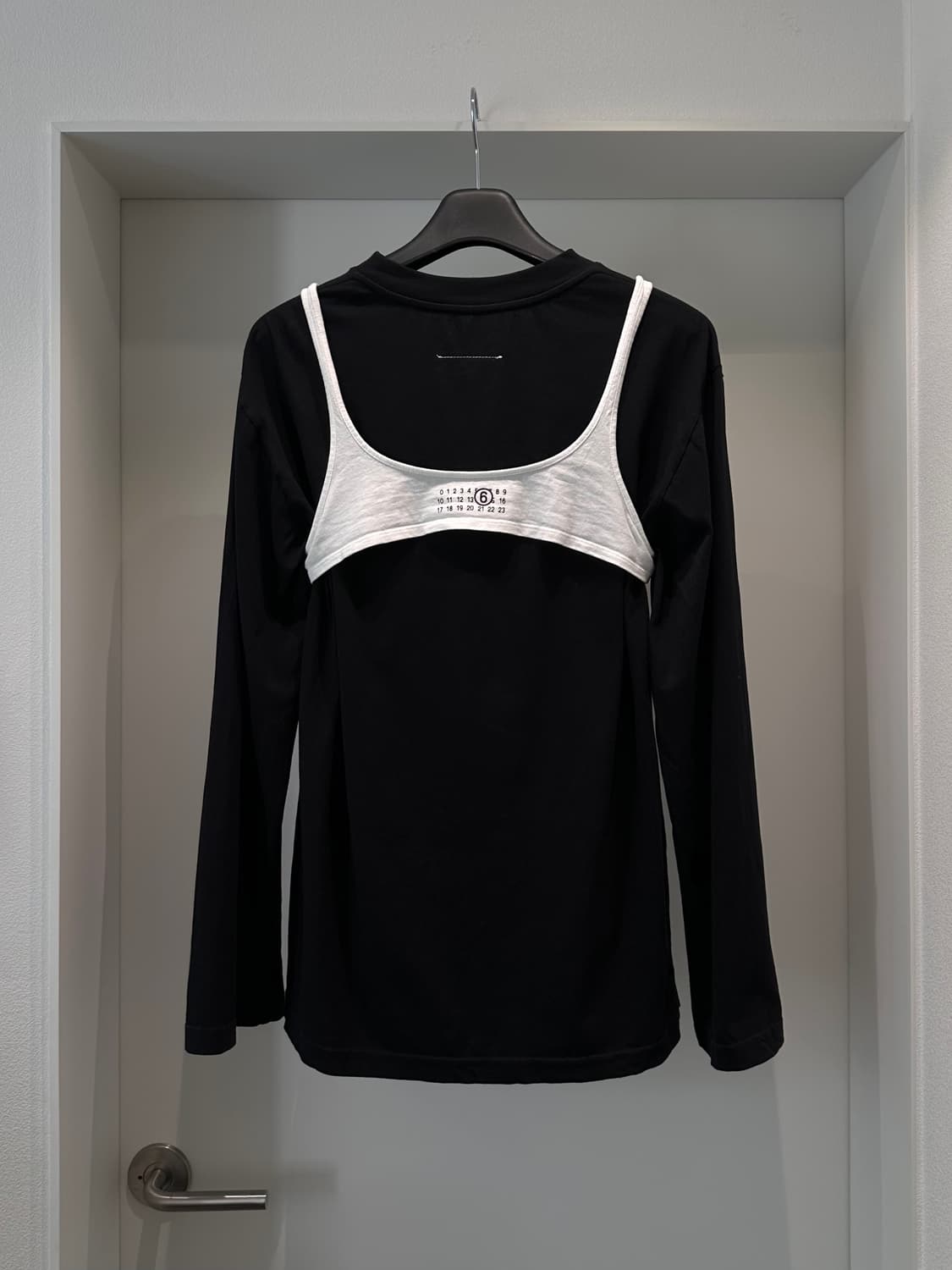 MM6 브라렛 레이어드 롱 슬리브 탑 / S 상품이미지1