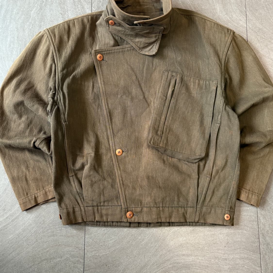 90s 90년대 생산 이세이미야케 트윌 코튼 자켓 상품이미지9