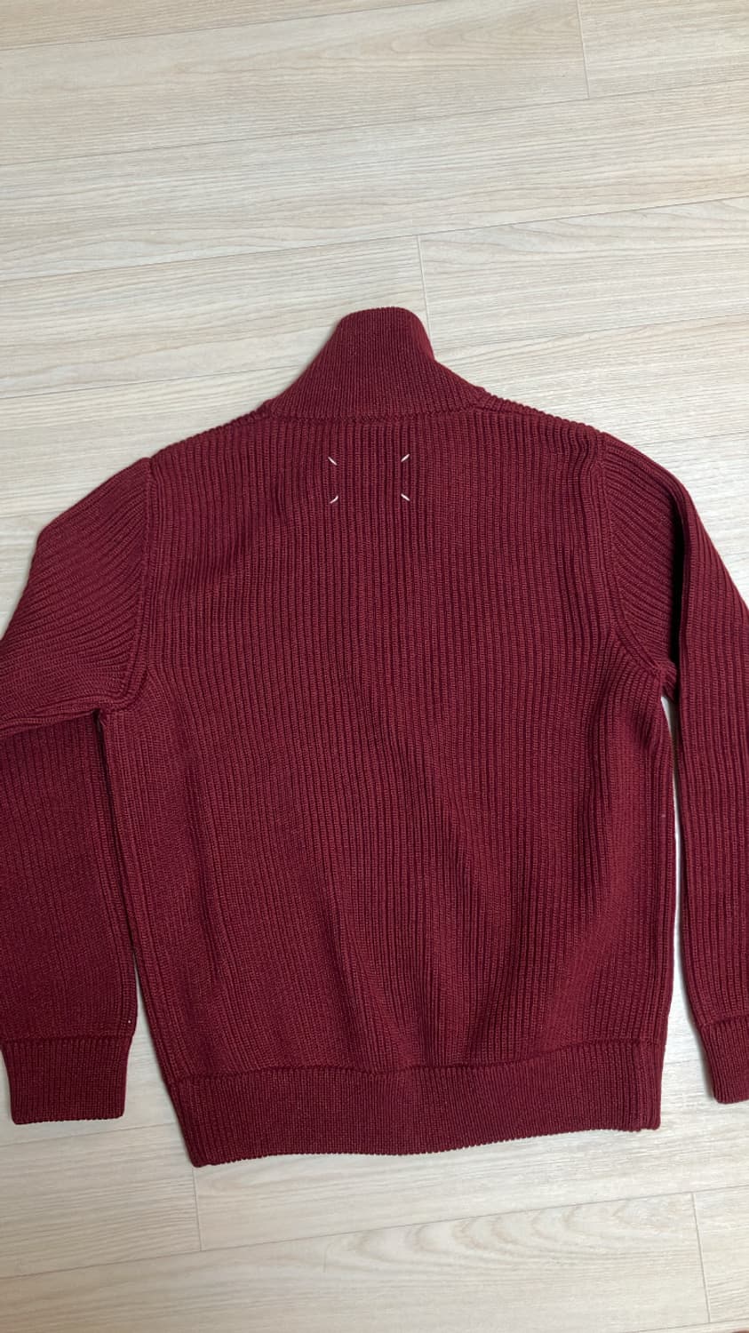 Masion margiela 버건디 니트집업 상품이미지1