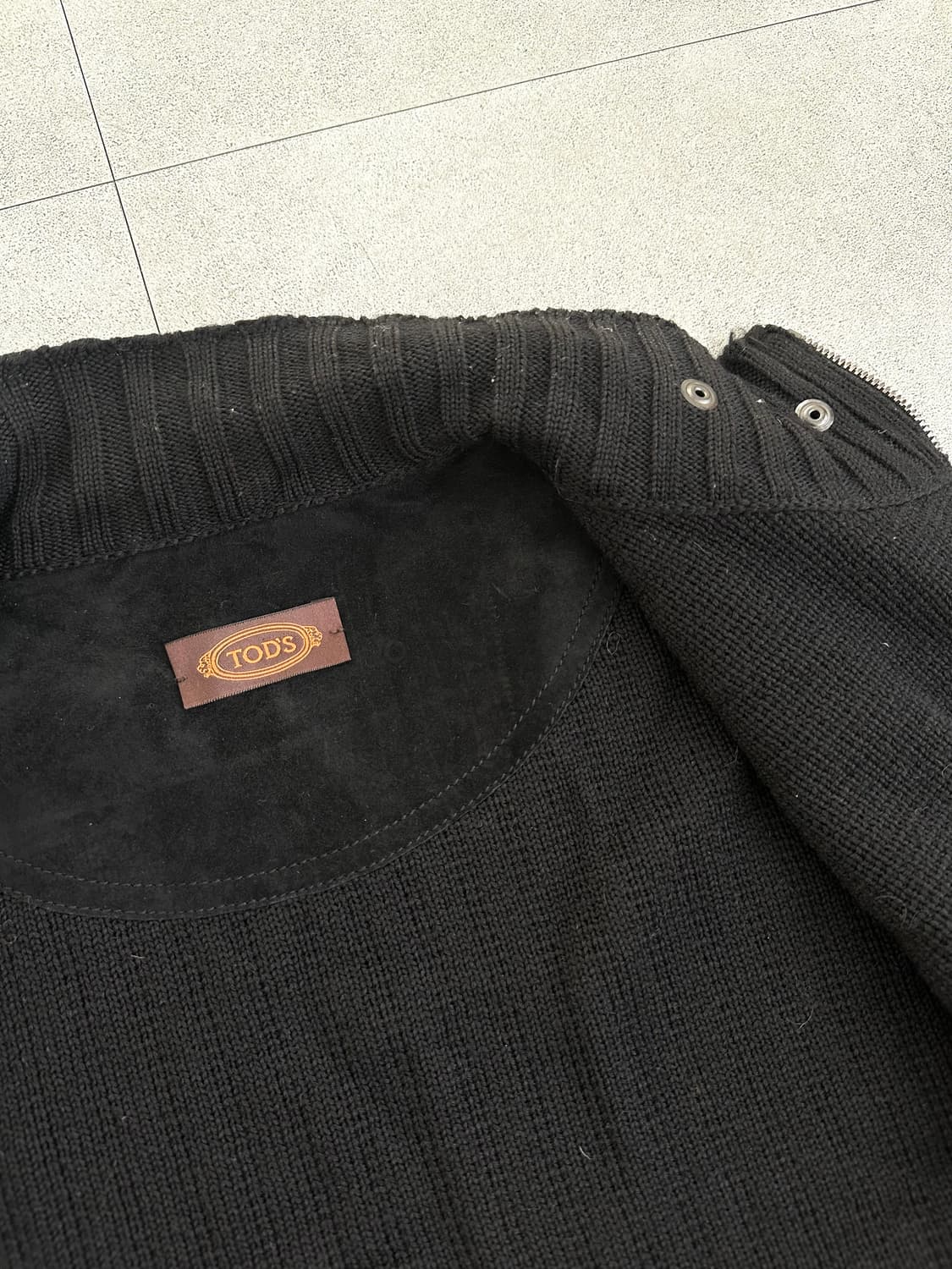 토즈 카프스킨 스웨이드 니트 집업 자켓 상품이미지7