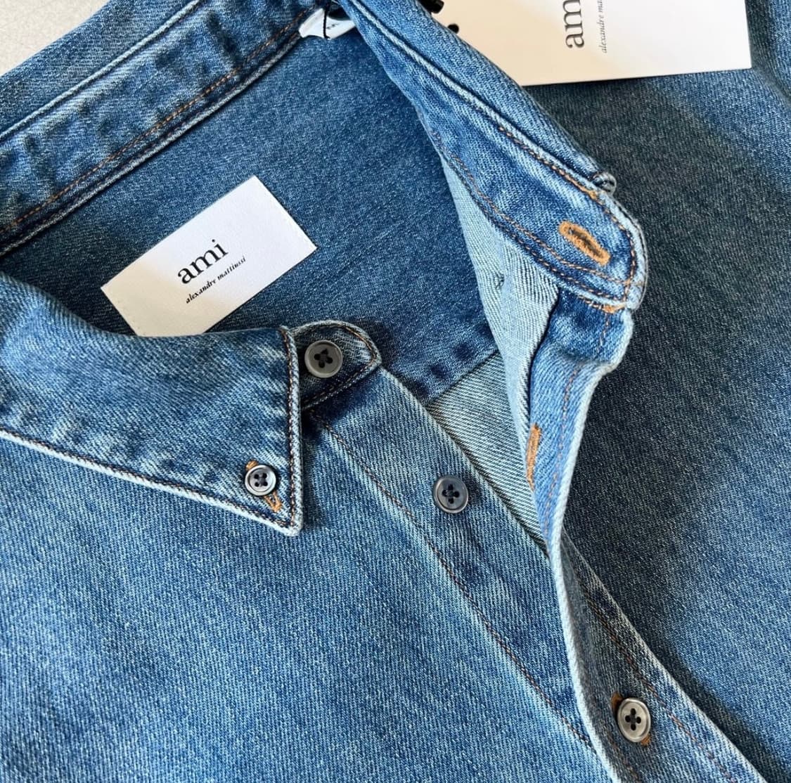 아미 드 꾀흐 데님 셔츠 남여공용 상품이미지6