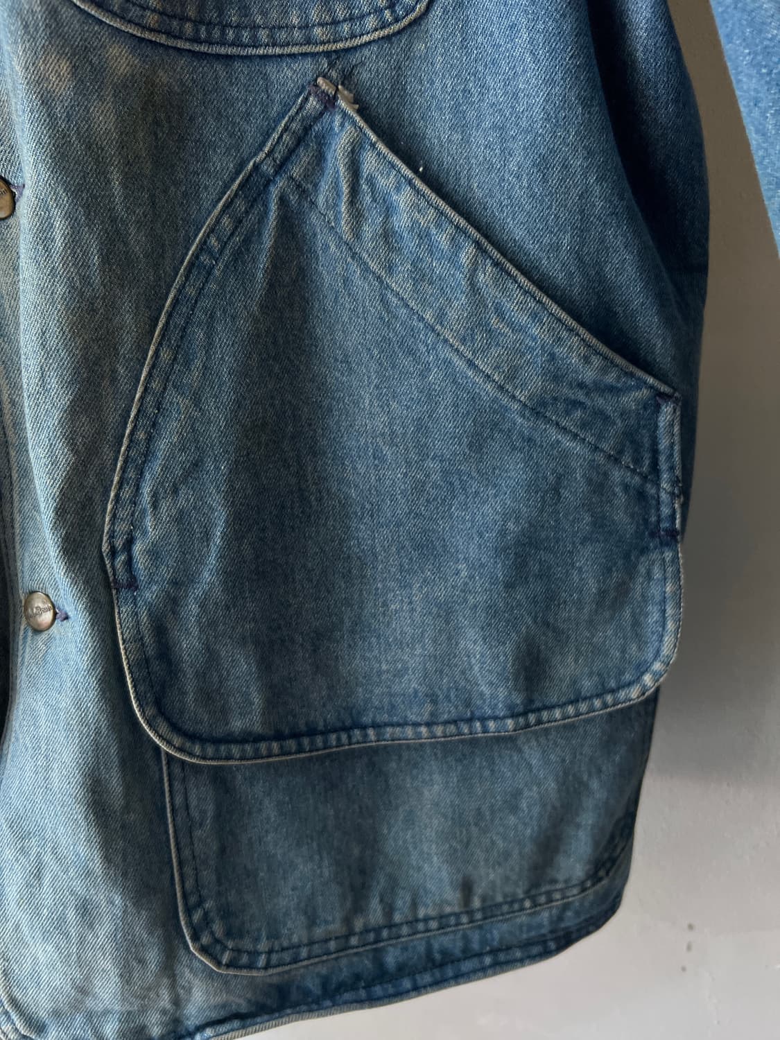 [L]70's L.L.Bean USA 엘엘빈 데님 헌팅 코트 자켓 상품이미지7